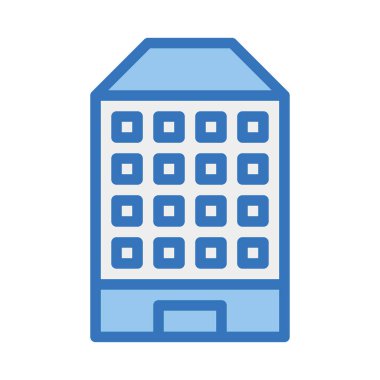 İkonun duotone mavi illüstrasyon ögesi oluşturuluyor