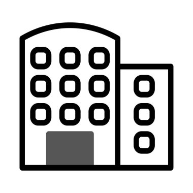 Simge duotone gri siyah illüstrasyon ögesi oluşturuluyor