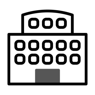 Simge duotone gri siyah illüstrasyon ögesi oluşturuluyor