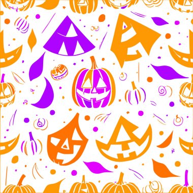 Jack o abstract pattern abstract seamless halloween wallpaper clipart