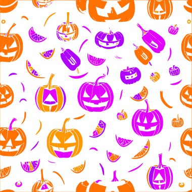 Jack o abstract pattern abstract seamless halloween wallpaper clipart