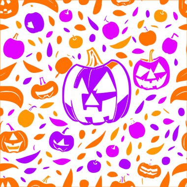 Jack o abstract pattern abstract seamless halloween wallpaper clipart