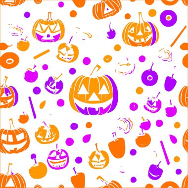 Jack o abstract pattern abstract seamless halloween wallpaper clipart