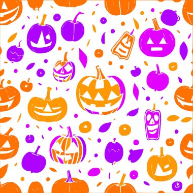 Jack o abstract pattern abstract seamless halloween wallpaper clipart