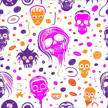 Zombie abstract pattern abstract seamless halloween wallpaper