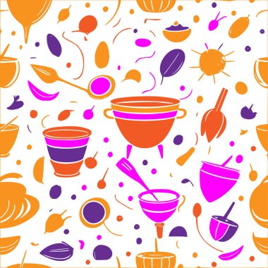 Cauldron abstract pattern abstract seamless halloween wallpaper clipart