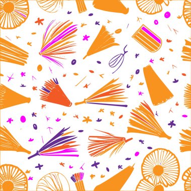 Broomstick abstract pattern abstract seamless halloween wallpaper