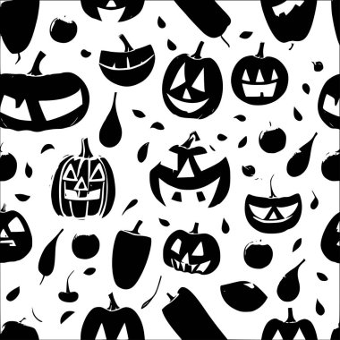 Jack o Lantern abstract pattern abstract seamless halloween wallpaper black clipart