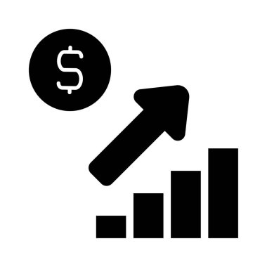 Dolar parasıyla büyüme tablosu. Finansal büyüme, yatırım ve kâr kavramı.