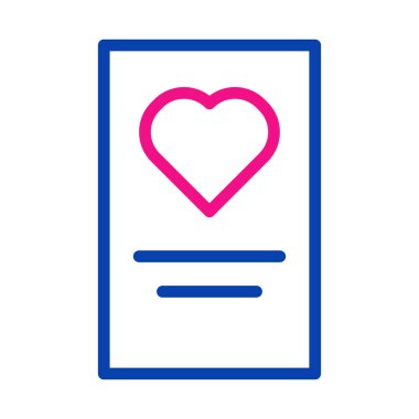 Kağıt üzerinde kalp ikonu. Aşk, romantizm ve şefkat kavramı.