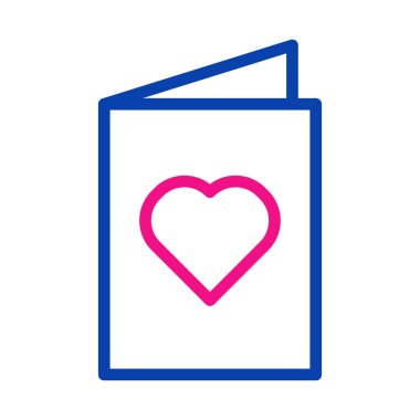 Kalpli tebrik kartı. Aşk, romantizm ve Sevgililer Günü kavramı.