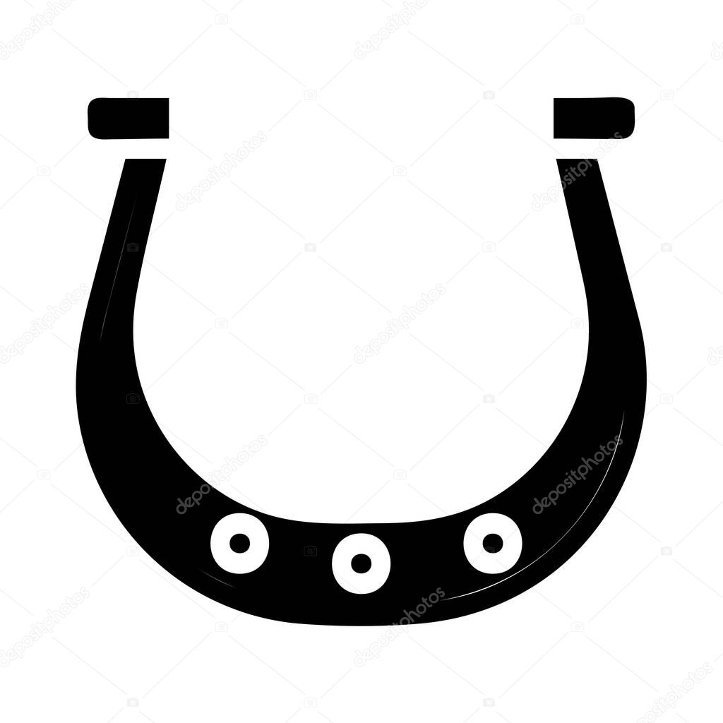 Horseshoe icon. Concept of good luck, fortune, and success.