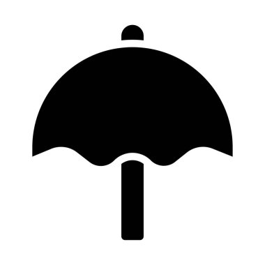 Şemsiye simgesi. Koruma, güvenlik ve güvenlik kavramı.