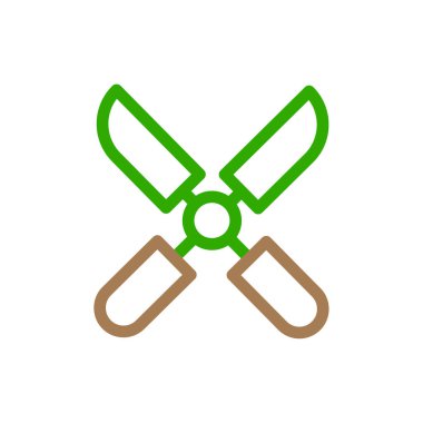 Gardening shears icon. Concept of gardening, farming, and agriculture. clipart