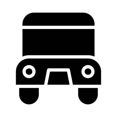 Kamyon simgesi. Teslimat, lojistik ve ulaşım kavramı.