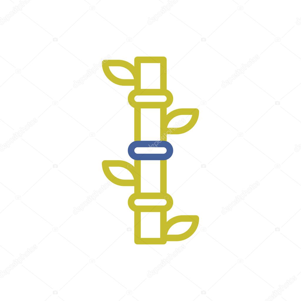 Bamboo stem icon. Concept of nature, sustainability, and ecology.