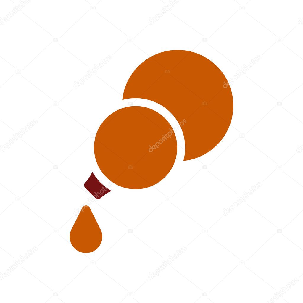 Abstract illustration of a bottle pouring liquid. Concept of pouring, liquid, and container.