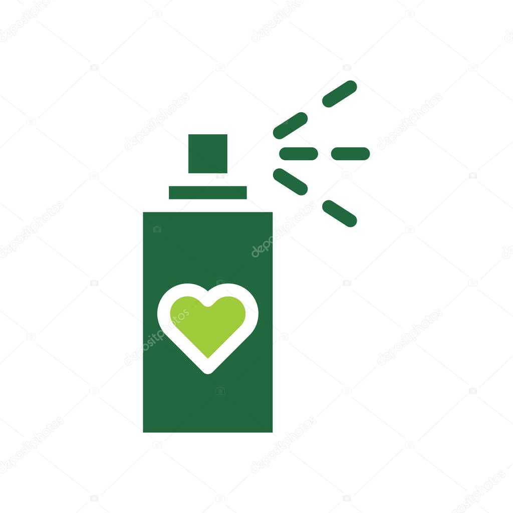 Spray Bottle with Heart Icon, Eco Friendly Spray, Love, Care