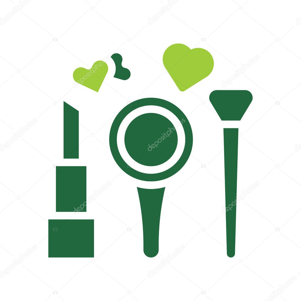 Makeup Icon Set.  Beauty, Cosmetics, and Fashion Concept.
