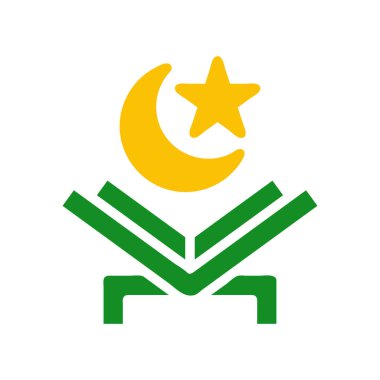 Islamic Education Logo. Concept of Quran, knowledge, and faith. clipart