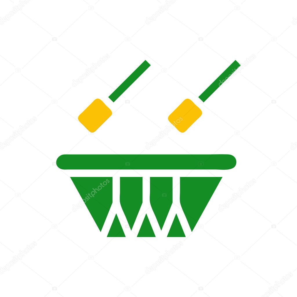 Drumming icon, musical instrument, percussion, rhythm, music, performance, concert, festival, celebration