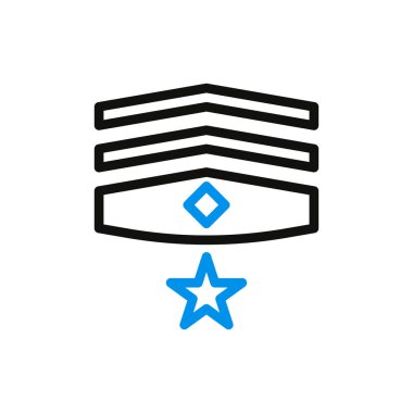 Military Rank Insignia.  Concept of authority, leadership, and service. clipart