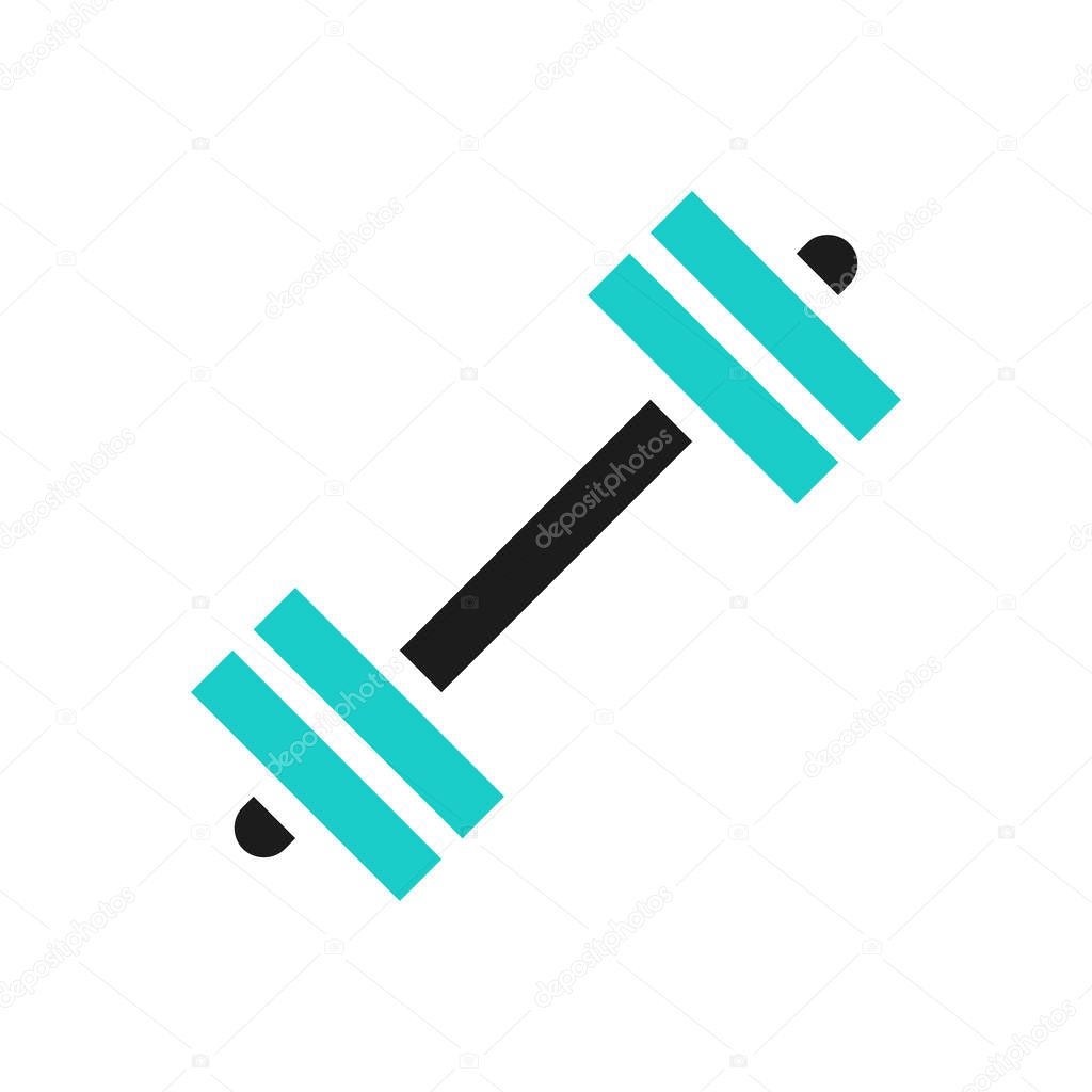Dumbbell Icon. Fitness, Workout, Exercise, Strength Training.