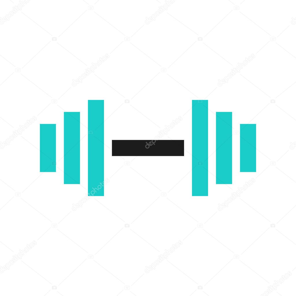Dumbbell Icon. Concept of Fitness, Strength Training, and Workout.