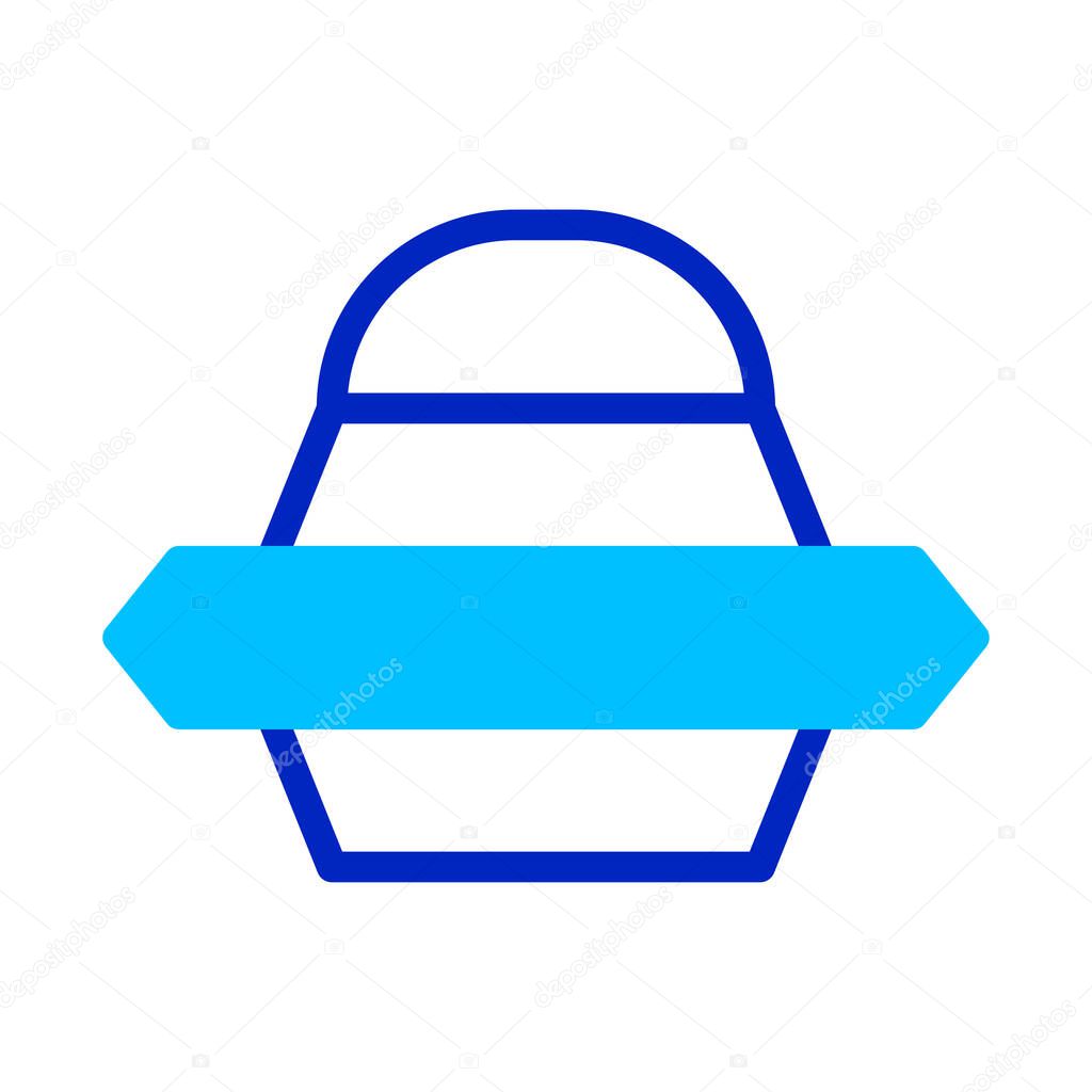 Abstract Weightlifting Kettlebell Icon. Concept of Fitness, Strength Training, and Exercise.