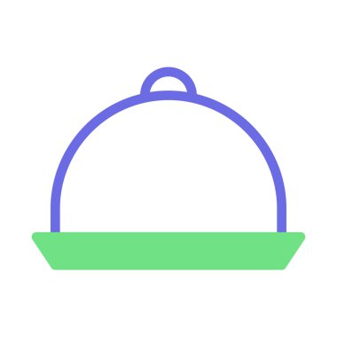 Food Serving Tray Icon. Concept of Catering, Restaurant, and Food Presentation. clipart