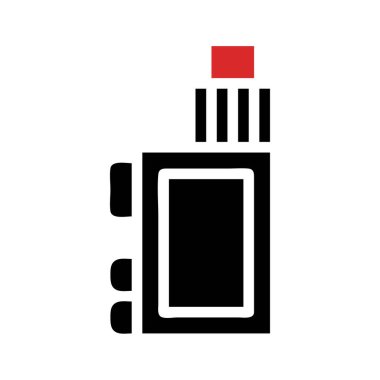 Elektronik Sigara, Vape Cihaz Simgesi. Buhar, sigara ve sigara bırakma kavramı..