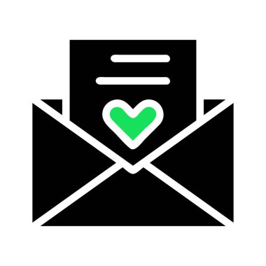 Love Letter Icon. Concept of communication, affection, and romance. clipart