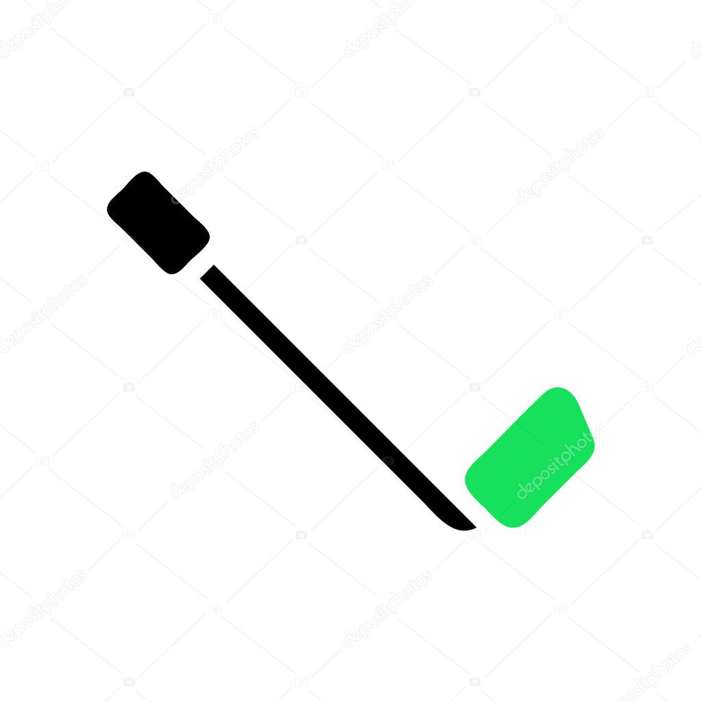 Golf club and ball.  Sport equipment icon.
