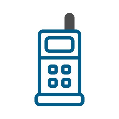 Retro Cep Telefonu Simgesi. Klasik iletişim teknolojisi kavramı.