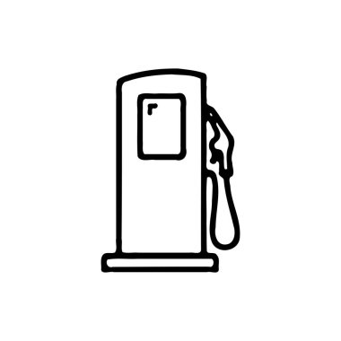 Benzin istasyonu yakıt pompasının basit bir taslağı..