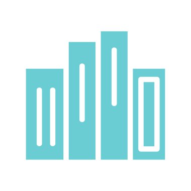 Mavi arkaplan üzerinde beyaz çizgileri olan bir grafik çubuğu çizelgesi simgesi, en düşük tasarım