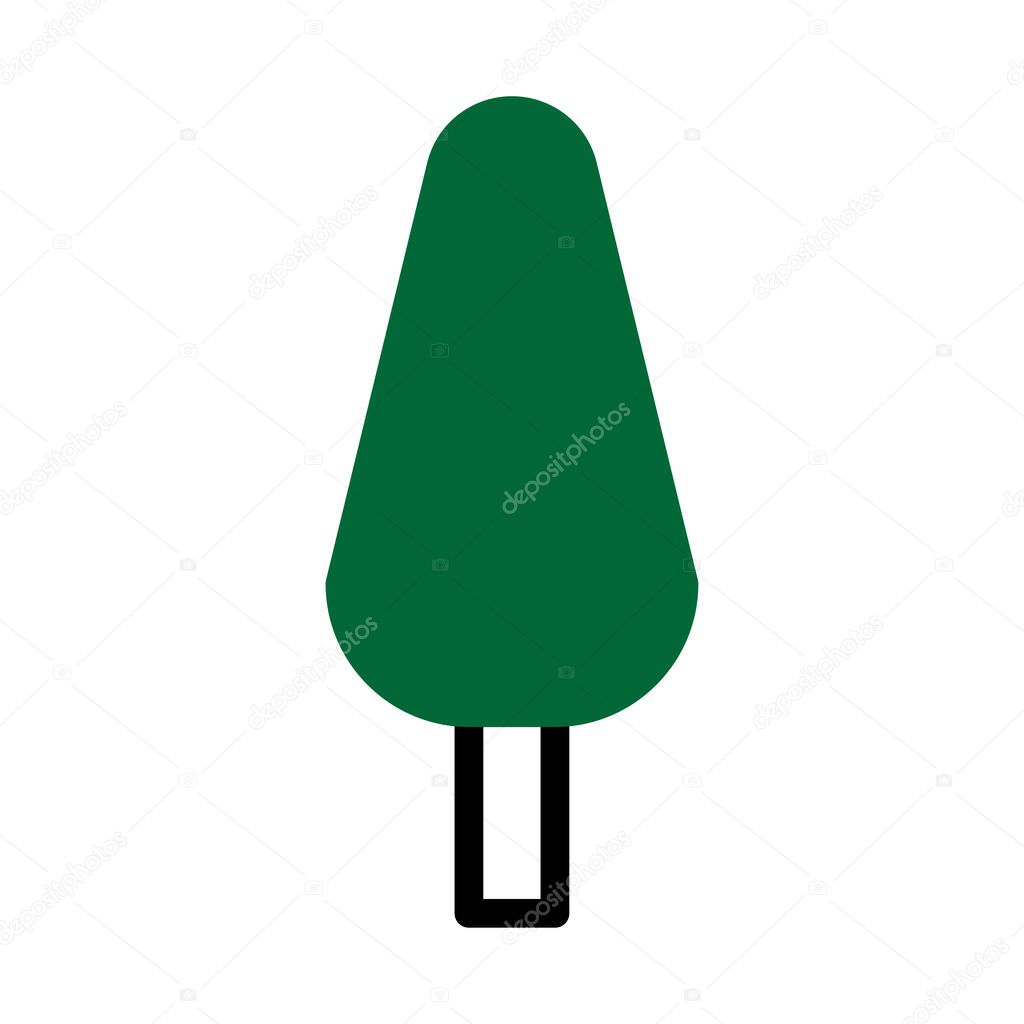 A simple stylized illustration of a green tree icon.