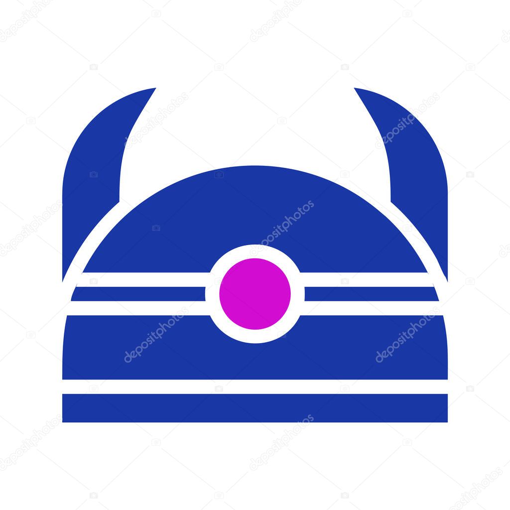 A creative graphic icon features a fantasy wizard hat, design for magical and mystical themes.