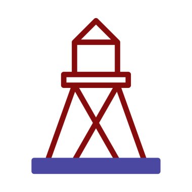 Soyut, doğrusal bir çizim stilize edilmiş bir su kulesi sunar. Basitleştirilmiş geometrik form modern endüstriyel mimari anlayışı, tasarım kavramları için idealdir..