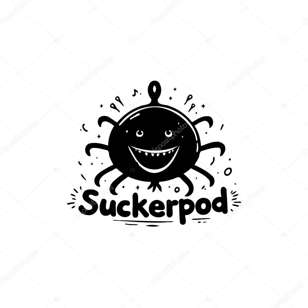 A cheerful and peculiar character with octopus-like tentacles is depicted in a playful graphic style, evoking a sense of whimsy and amusement.