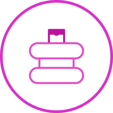 Mor gradyan içerikli temiz, modern bir ikon. Web siteleri, uygulamalar ve baskı malzemeleri için mükemmel. Temiz ve şık bir görünüm gerekiyor..