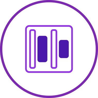 Beyaz zemin üzerinde soyut mor şekiller barındıran temiz ve minimalist bir grafik tasarımı modern yaratıcı projeler için idealdir..