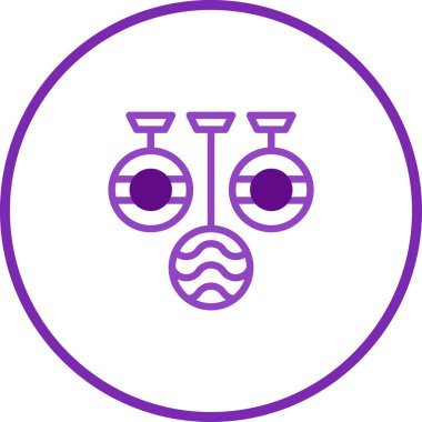 Zarif bir mor süs tasarımı daireler ve eğriler içerir. Bu tasarım dekorasyon ve arka planlar için mükemmel..