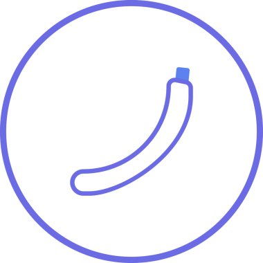 Muz ikonunu daire içinde barındıran minimalist bir tasarım. Sağlıklı yemek temalı basit, temiz ve modern bir dokunuşa ihtiyaç duyan projeler için mükemmel..