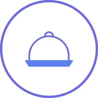 Restoran menüleri, yemek servisleri ya da gıda tasarım projeleri için uygun şık yemek ikonu çizimi. Temiz çizgileri ve basit tasarımı onu çeşitli uygulamalar için çok yönlü hale getirir..