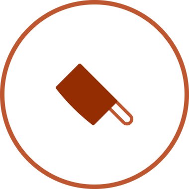 Bir minimalist vektör simgesi dairesel çerçeve içinde bir satır içerir, mutfak tasarımları ve mutfak temalı projeler için mükemmeldir..