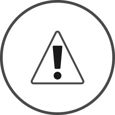 Uyarı işareti gösteren basit ama güçlü bir görüntü, dikkat ve tetikte olmayı vurguluyor. Üçgen içerisindeki ünlem işareti potansiyel tehlikeleri ve riskleri taşıyor ve izleyicileri dikkat çekmeye teşvik ediyor..