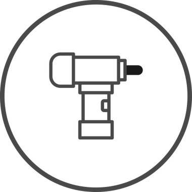 İnşaat matkabının minimalist bir simgesi. İnşaat, mühendislik, onarım veya tasarım projeleri için mükemmel. Temiz, vektör biçimi onu birçok kullanım alanı için kullanışlı kılıyor.