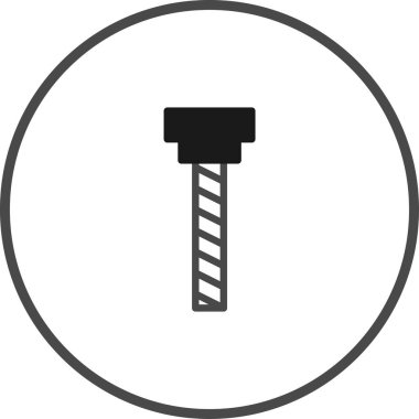 Donanım, inşaat veya mühendislik kavramlarını temsil etmek için mükemmel, izole edilmiş bir inşaat aleti simgesi. Teknik ya da endüstriyel bir dokunuşa ihtiyaç duyan tasarımlar için ideal.