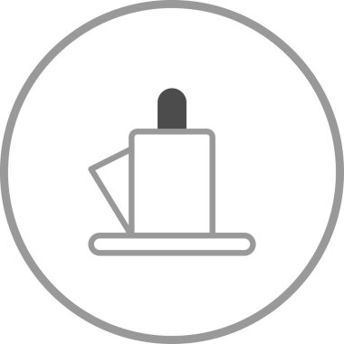 Dijital ve yazdırma projelerine biraz sıcaklık ve dinginlik katmak için minimalist mum ikonu tasarımı mükemmel. Temiz çizgiler ve basit bir estetik içeren vektör illüstrasyonu.